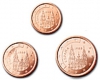 1+2+5 cent Spanien 2000